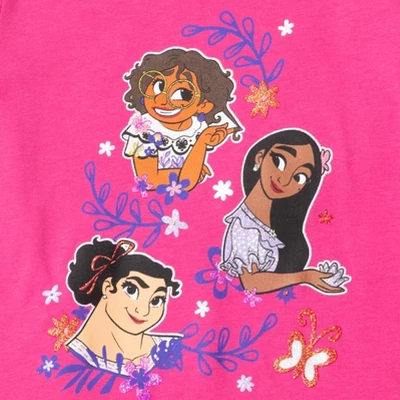 Disney Encanto Isabela Luisa Mirabel Girls 2 Pack T-Shirts Little Kid To Big Kid 3 Disney Encanto Isabela Luisa Mirabel Girls 2 Pack T-Shirts Little Kid To Big Kid - Image 3