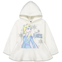 Disney Frozen Elsa Girls Fleece Hoodie And Leggings Outfit Set Little Kid To Big Kid