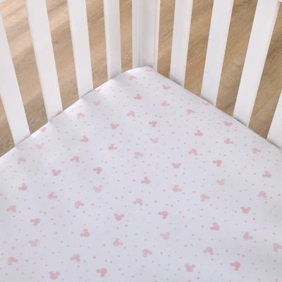 Disney Minnie Mouse Lovely Little Lady Fitted Crib Sheet 1 Disney Minnie Mouse Lovely Little Lady Fitted Crib Sheet