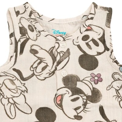 Disney Winnie The Pooh Mickey Mouse Donald Duck Pluto Minnie Mouse Baby Sleeveless Romper Newborn To Infant 4 Disney Winnie The Pooh Mickey Mouse Donald Duck Pluto Minnie Mouse Baby Sleeveless Romper Newborn To Infant - Image 4