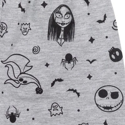 Disney Nightmare Before Christmas Jack Skellington T-Shirt Shorts Black/Gray 4 Disney Nightmare Before Christmas Jack Skellington T-Shirt Shorts Black/Gray - Image 4