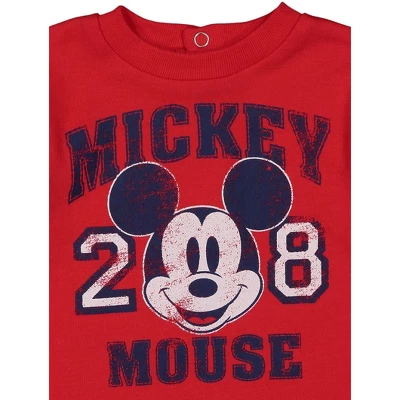 Disney Mickey Mouse Baby Pants Pullover T-Shirt And Bodysuit 4 Piece Layette Set Newborn To Infant 8 Disney Mickey Mouse Baby Pants Pullover T-Shirt And Bodysuit 4 Piece Layette Set Newborn To Infant - Image 8