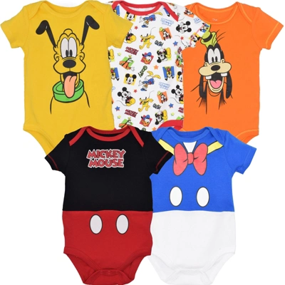 Disney Mickey Mouse Lion King Winnie The Pooh Pixar Toy Story Finding Nemo Baby 5 Pack Bodysuits Newborn To Infant 10 Disney Mickey Mouse Lion King Winnie The Pooh Pixar Toy Story Finding Nemo Baby 5 Pack Bodysuits Newborn To Infant - Image 10