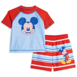 Disney Mickey Mouse Rash Guard And Swim Trunks Outfit Set Infant To Toddler -Disney GUEST b478cbaf 109d 4bfa 8cdd 76b6a037f379
