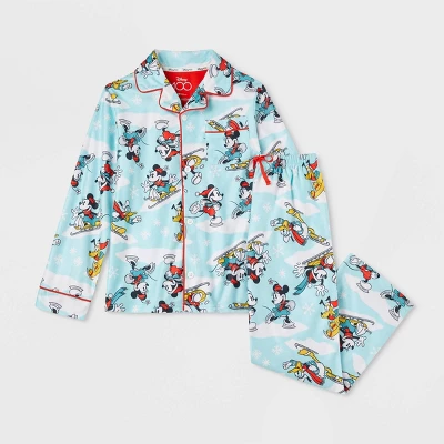 Kids' Disney 100 Sleep Coat Pajama Set - Blue 1 Kids' Disney 100 Sleep Coat Pajama Set - Blue