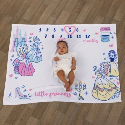 Disney Princess Milestone Blanket 1 Disney Princess Milestone Blanket