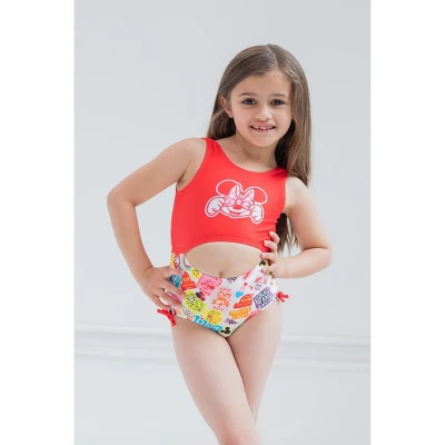 Disney Mickey Mouse Minnie Mouse Girls One Piece Bathing Suit Toddler To Little Kid 1 Disney Mickey Mouse Minnie Mouse Girls One Piece Bathing Suit Toddler To Little Kid