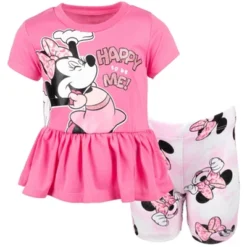Disney Mickey Mouse & Friends Minnie Mouse Girls Graphic T-Shirt And Shorts Outfit Set Little Kid 26 Disney Mickey Mouse & Friends Minnie Mouse Girls Graphic T-Shirt And Shorts Outfit Set Little Kid -Disney GUEST c37dc119 f080 43bf a823 47b4c5b4bdde