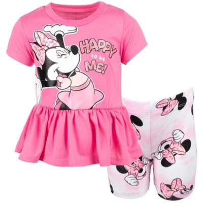 Disney Mickey Mouse & Friends Minnie Mouse Girls Graphic T-Shirt And Shorts Outfit Set Little Kid 12 Disney Mickey Mouse & Friends Minnie Mouse Girls Graphic T-Shirt And Shorts Outfit Set Little Kid - Image 12