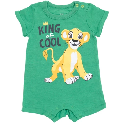 Disney Lion King,Mickey Mouse,Winnie The Pooh Simba Baby Romper And Sunhat Newborn To Infant 1 Disney Lion King,Mickey Mouse,Winnie The Pooh Simba Baby Romper And Sunhat Newborn To Infant
