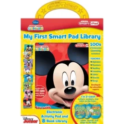 Pi Kids Disney Mickey Mouse Clubhouse My First Smart Pad Electronic Activity Pad And 8-Book Library Boxed Set -Disney GUEST c889b7ce 68a4 4e77 8dda 2d04dfe2750f