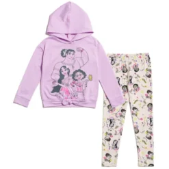 Disney Encanto Isabela Luisa Mirabel Sequin Pullover Fleece Hoodie And Leggings Outfit Set Little Kid To Big Kid -Disney GUEST c906440b 6d0a 4dd9 a7d9 59efdab1a22d