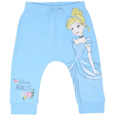 Disney Princess Belle Aurora Cinderella Baby Girls 3 Pack Pants Newborn To Infant 1 Disney Princess Belle Aurora Cinderella Baby Girls 3 Pack Pants Newborn To Infant