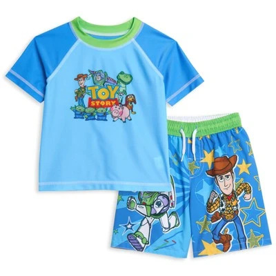 Disney Pixar Toy Story Alien Rex Slinky Dog Woody Baby Pullover Rash Guard And Swim Trunks Outfit Set Infant To Little Kid 8 Disney Pixar Toy Story Alien Rex Slinky Dog Woody Baby Pullover Rash Guard And Swim Trunks Outfit Set Infant To Little Kid - Image 8