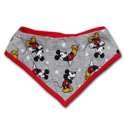 Disney Boy's 3-Pack Mickey Mouse Short Sleeve Baby Bodysuit Creeper, Jogger Pants And Bandana Bib Set For Infant -Disney GUEST cdb30ae2 39a6 4a83 b9ca 38d1470929a6