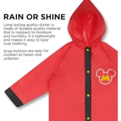 Disney Mickey Mouse Boys Umbrella With Matching Raincoat Set, Kids Ages 2-7 9 Disney Mickey Mouse Boys Umbrella With Matching Raincoat Set, Kids Ages 2-7 -Disney GUEST d0c5fb6e b855 4a39 9c56 0b7774a52ea5