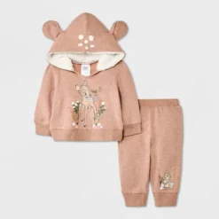 Baby Girls' 2pc Disney Bambi Top And Bottom Set - Light Brown 9 Baby Girls' 2pc Disney Bambi Top And Bottom Set - Light Brown -Disney GUEST d1fea80d 7fd2 49b3 b4ea 5d584aa38127