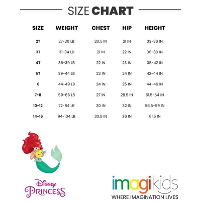 Disney Lilo & Stitch Princess Ariel Girls Tulle Dress Toddler To Big Kid 5 Disney Lilo & Stitch Princess Ariel Girls Tulle Dress Toddler To Big Kid - Image 5