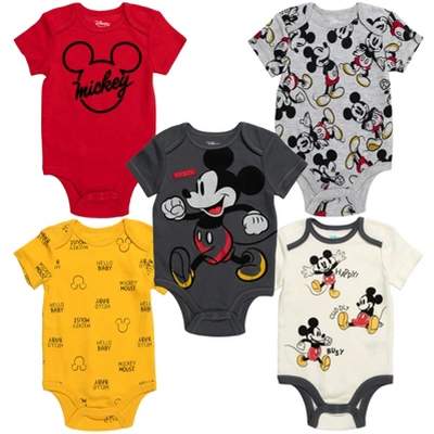 Disney Mickey Mouse Lion King Winnie The Pooh Pixar Toy Story Finding Nemo Baby 5 Pack Bodysuits Newborn To Infant 14 Disney Mickey Mouse Lion King Winnie The Pooh Pixar Toy Story Finding Nemo Baby 5 Pack Bodysuits Newborn To Infant - Image 14
