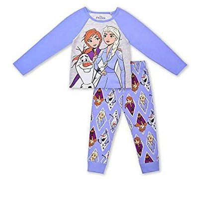 Disney Girl's Frozen Elsa, Anna, And Olaf 2 Piece Graphic Printed Long Sleeve Tee Shirt And Jogger Pants For Kids 5 Disney Girl's Frozen Elsa, Anna, And Olaf 2 Piece Graphic Printed Long Sleeve Tee Shirt And Jogger Pants For Kids - Image 5