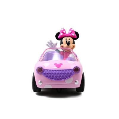 Jada Toys Disney Junior RC Minnie Bowtique Roadster Remote Control Vehicle 7" Pink With White Polka Dots 2 Jada Toys Disney Junior RC Minnie Bowtique Roadster Remote Control Vehicle 7" Pink With White Polka Dots - Image 2