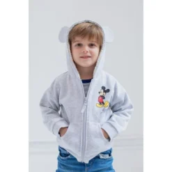 Disney Mickey Mouse Minnie Mouse Lion King Simba Baby Fleece Zip Up Hoodie Newborn To Infant