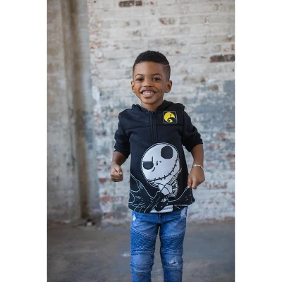 Disney Nightmare Before Christmas Fleece Jack Skellington Oogie Boogie Sally Quarter Zip Hoodie Little Kid 1 Disney Nightmare Before Christmas Fleece Jack Skellington Oogie Boogie Sally Quarter Zip Hoodie Little Kid