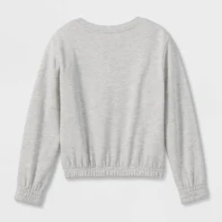 Girls' Disney Princess Jasmine Dreamy Fleece Pullover - Heather Gray