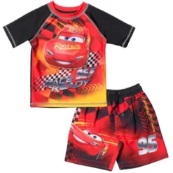 Disney Pixar Cars Lightning McQueen Rash Guard And Swim Trunks Outfit Set Toddler To Little Kid 15 Disney Pixar Cars Lightning McQueen Rash Guard And Swim Trunks Outfit Set Toddler To Little Kid -Disney GUEST d73da064 18bb 4478 9d37 2b569823b829