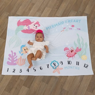Disney Ariel Milestone Blanket 1 Disney Ariel Milestone Blanket