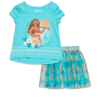 Disney Moana Girls T-Shirt And Skirt Little Kid To Big Kid 8 Disney Moana Girls T-Shirt And Skirt Little Kid To Big Kid - Image 8