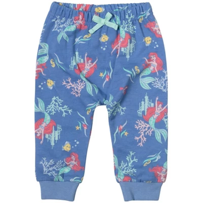 Disney Princess Ariel Tiana Belle Baby Girls French Terry 3 Pack Pants Newborn To Infant 2 Disney Princess Ariel Tiana Belle Baby Girls French Terry 3 Pack Pants Newborn To Infant - Image 2