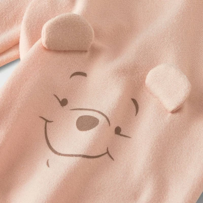 Baby Girls' Disney Winnie The Pooh Solid Top And Bottom Set - Pink 4 Baby Girls' Disney Winnie The Pooh Solid Top And Bottom Set - Pink - Image 4