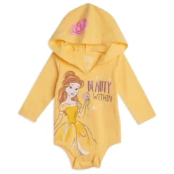 Disney Princess Disney Cinderella Princess Belle Princess Ariel Baby Girls 3 Pack Bodysuits Newborn To Infant