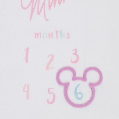 Disney Minnie Mouse Super Soft Milestone Baby Blanket 3 Disney Minnie Mouse Super Soft Milestone Baby Blanket - Image 3