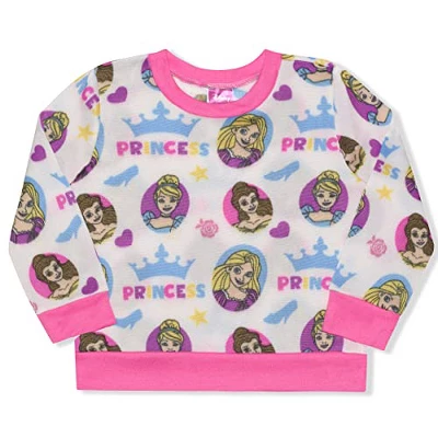 Disney Princess Girl's 2-Pack Graphic Pullover Sweatshirt And Jogger Pants Set For Kids 3 Disney Princess Girl's 2-Pack Graphic Pullover Sweatshirt And Jogger Pants Set For Kids - Image 3