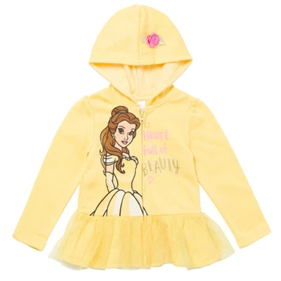 Disney Princess Moana Cindrella Ariel Belle Zip Up Hoodie Infant 7 Disney Princess Moana Cindrella Ariel Belle Zip Up Hoodie Infant - Image 7