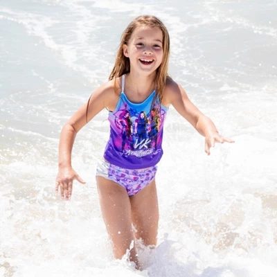 Disney Descendants Mal Evie Uma Girls Tankini Top And Bikini Bottom Swim Set Little Kid To Big Kid 1 Disney Descendants Mal Evie Uma Girls Tankini Top And Bikini Bottom Swim Set Little Kid To Big Kid