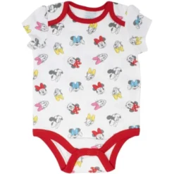 Disney Minnie Mouse Mickey Donald Duck Baby Girls 5 Pack Bodysuits Newborn To Infant 11 Disney Minnie Mouse Mickey Donald Duck Baby Girls 5 Pack Bodysuits Newborn To Infant -Disney GUEST e15acb51 a4a4 4baf b3b9 1d3297098496
