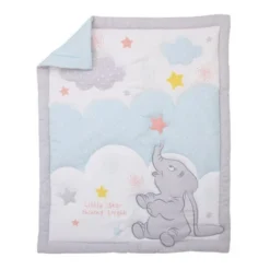 Disney Baby Dumbo - Shine Bright Little Star Nursery Crib Bedding Set - 3pc