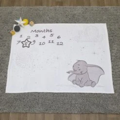 Disney Dumbo Super Soft Milestone Baby Blanket -Disney GUEST e28cfb24 1a9f 47b2 94a4 196565470487
