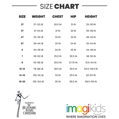 Disney Nightmare Before Christmas Jack Skellington - 3 Pack T-Shirts Little Kid To Big Kid 6 Disney Nightmare Before Christmas Jack Skellington - 3 Pack T-Shirts Little Kid To Big Kid - Image 6