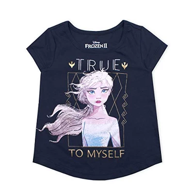 Disney Girl's 3-Pack Anna And Elsa Fearless Short Sleeve A-Line Frozen II Tee Shirts For Kids 2 Disney Girl's 3-Pack Anna And Elsa Fearless Short Sleeve A-Line Frozen II Tee Shirts For Kids - Image 2