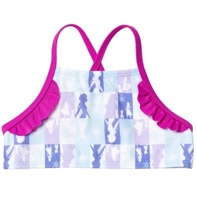 Disney Frozen Elsa Princess Anna Girls One Piece Bathing Suit Bikini Top Rash Guard Modest Swimsuit Skirt And Bottom 5 Set Toddler 4 Disney Frozen Elsa Princess Anna Girls One Piece Bathing Suit Bikini Top Rash Guard Modest Swimsuit Skirt And Bottom 5 Set Toddler - Image 4