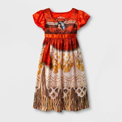 Toddler Girls' Disney Moana NightGown - Red 3T 1 Toddler Girls' Disney Moana NightGown - Red 3T