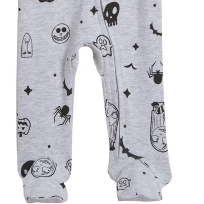 Disney Nightmare Before Christmas Jack Skellington Baby 2 Pack Zip Up Sleep N' Play Coveralls Newborn To Infant 6 Disney Nightmare Before Christmas Jack Skellington Baby 2 Pack Zip Up Sleep N' Play Coveralls Newborn To Infant - Image 6