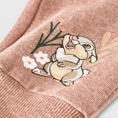 Baby Girls' 2pc Disney Bambi Top And Bottom Set - Light Brown 4 Baby Girls' 2pc Disney Bambi Top And Bottom Set - Light Brown - Image 4