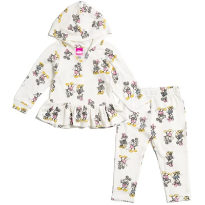 Disney Mickey Mouse Minnie Mouse Baby Girls Pullover Hoodie And Pants Outfit Set Newborn To Infant 10 Disney Mickey Mouse Minnie Mouse Baby Girls Pullover Hoodie And Pants Outfit Set Newborn To Infant - Image 10