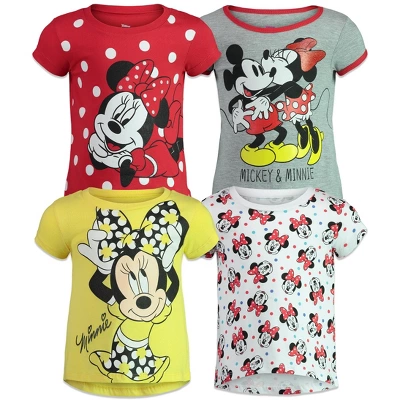 Disney Minnie Mouse Baby Girls 4 Pack Graphic T-Shirt 5 Disney Minnie Mouse Baby Girls 4 Pack Graphic T-Shirt - Image 5