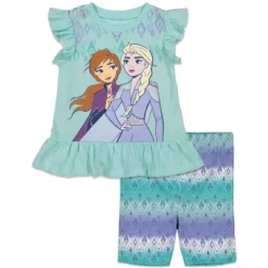 Disney Frozen Princess Anna Elsa Baby Girls T-Shirt And Shorts Outfit Set - Infant 15 Disney Frozen Princess Anna Elsa Baby Girls T-Shirt And Shorts Outfit Set - Infant -Disney GUEST eb704427 cb35 4cc7 bc93 13cb721b58ec